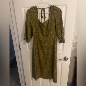 Green A-Line Dress